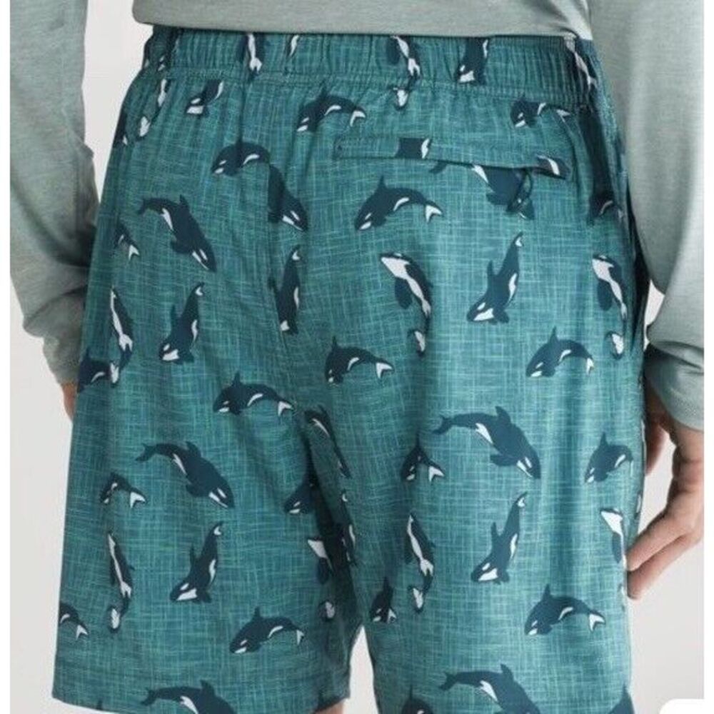 New $46 Eddie Bauer Volley Swim Trunks Shorts Men Green‎ Orca Lined EMS4384 XL - Picture 3 of 8